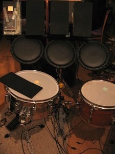 The whole drumset